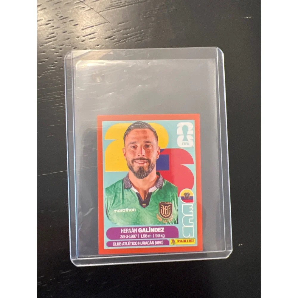 Panini FIFA World Cup 2026 Ecuador Hernan Galindez Sticker ECU 2 Orange Border